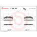 Brembo | Bremsbelagsatz, Scheibenbremse | P 62 001 Brembo | Bremsbelagsatz, Scheibenbremse | P 62 001