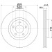 Hella | Bremsscheibe | 8DD 355 116-761