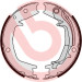 Brembo | Bremsbackensatz, Feststellbremse | S 30 527 Brembo | Bremsbackensatz, Feststellbremse | S 30 527