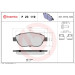 Brembo | Bremsbelagsatz, Scheibenbremse | P 23 119
