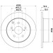 Hella | Bremsscheibe | 8DD 355 119-121