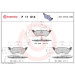 Brembo | Bremsbelagsatz, Scheibenbremse | P 11 014 Brembo | Bremsbelagsatz, Scheibenbremse | P 11 014