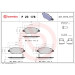 Brembo | Bremsbelagsatz, Scheibenbremse | P 23 178 Brembo | Bremsbelagsatz, Scheibenbremse | P 23 178