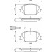 BOSCH Bremsbelagsatz, Scheibenbremse 0 986 494 779