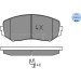 Meyle | Bremsbelagsatz, Scheibenbremse | 025 243 4617/W Meyle | Bremsbelagsatz, Scheibenbremse | 025 243 4617/W