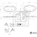 FEBI BILSTEIN 184234 Bremsbeläge FEBI BILSTEIN 184234 Bremsbeläge