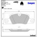 Delphi Bremsbelagsatz, Scheibenbremse LP2237