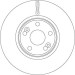 DF6233S Bremsscheibe TRW SINGLE