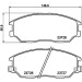 Hella | Bremsbelagsatz, Scheibenbremse | 8DB 355 010-861