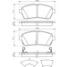 BOSCH Bremsbelagsatz, Scheibenbremse 0 986 494 321