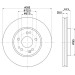 Hella | Bremsscheibe | 8DD 355 102-851