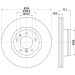 Hella | Bremsscheibe | 8DD 355 127-161
