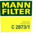 MANN-FILTER C 2873/1 Luftfilter MANN-FILTER C 2873/1 Luftfilter