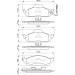BOSCH Bremsbelagsatz, Scheibenbremse 0 986 424 611
