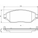 BOSCH Bremsbelagsatz, Scheibenbremse 0 986 494 817