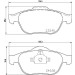 Hella | Bremsbelagsatz, Scheibenbremse | 8DB 355 009-101