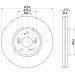 Hella | Bremsscheibe | 8DD 355 116-091