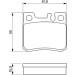BOSCH Bremsbelagsatz, Scheibenbremse 0 986 424 358