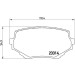 Brembo | Bremsbelagsatz, Scheibenbremse | P 79 009 Brembo | Bremsbelagsatz, Scheibenbremse | P 79 009