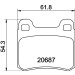 Hella | Bremsbelagsatz, Scheibenbremse | 8DB 355 007-321