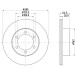 Hella | Bremsscheibe | 8DD 355 104-761