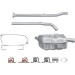 HELLA 8LD 366 035-941 Endschalldämpfer hinten mit Anbauteilen