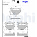 Delphi | Bremsbelagsatz, Scheibenbremse | LP1513 Delphi | Bremsbelagsatz, Scheibenbremse | LP1513