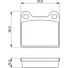BOSCH Bremsbelagsatz, Scheibenbremse 0 986 462 282