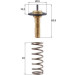 Mahle Thermostat, Kühlmittel BEHR TX 311 90D
