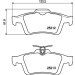Hella | Bremsbelagsatz, Scheibenbremse | 8DB 355 015-761