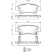 BOSCH Bremsbelagsatz, Scheibenbremse 0 986 494 329