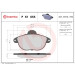 Brembo | Bremsbelagsatz, Scheibenbremse | P 61 055