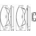 BOSCH | Bremsbelagsatz, Scheibenbremse | 0 986 494 644