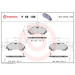 Brembo | Bremsbelagsatz, Scheibenbremse | P 56 106 Brembo | Bremsbelagsatz, Scheibenbremse | P 56 106