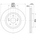 Hella | Bremsscheibe | 8DD 355 113-621