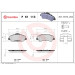Brembo | Bremsbelagsatz, Scheibenbremse | P 61 113