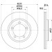 Hella | Bremsscheibe | 8DD 355 108-681