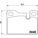 Brembo | Bremsbelagsatz, Scheibenbremse | P 65 003