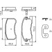 BOSCH Bremsbelagsatz, Scheibenbremse 0 986 424 697