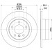 Hella Pagid | Bremsscheibe | 8DD 355 128-371