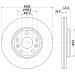 Hella | Bremsscheibe | 8DD 355 119-691