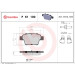 Brembo | Bremsbelagsatz, Scheibenbremse | P 61 100