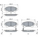 BOSCH | Bremsbelagsatz, Scheibenbremse | 0 986 494 187 BOSCH | Bremsbelagsatz, Scheibenbremse | 0 986 494 187