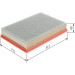 BOSCH 1 457 433 742 Luftfilter