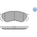 Meyle | Bremsbelagsatz, Scheibenbremse | 025 232 9015/W Meyle | Bremsbelagsatz, Scheibenbremse | 025 232 9015/W