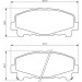 BOSCH Bremsbelagsatz, Scheibenbremse 0 986 494 382