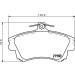 Hella | Bremsbelagsatz, Scheibenbremse | 8DB 355 006-711