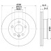 Hella | Bremsscheibe | 8DD 355 127-061