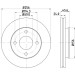 Hella | Bremsscheibe | 8DD 355 111-511 Hella | Bremsscheibe | 8DD 355 111-511