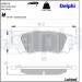 Delphi | Bremsbelagsatz, Scheibenbremse | LP3171 Delphi | Bremsbelagsatz, Scheibenbremse | LP3171